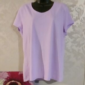 No Boundaries Light Purple Women's Short Sleeve Top